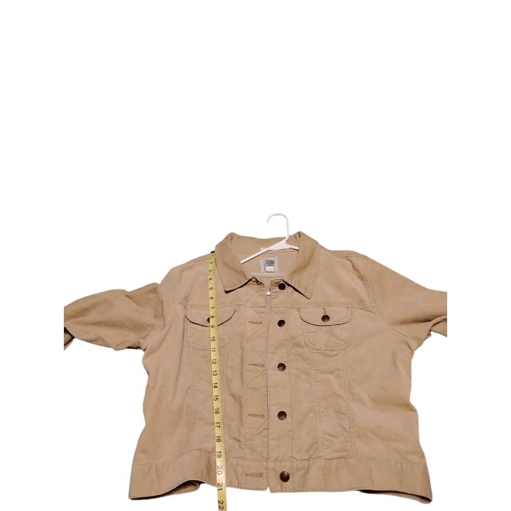 Old Navy Corduroy Stretch Trucker Cropped Jacket Pockets Western Streetwear XXL - Picture 10 of 10